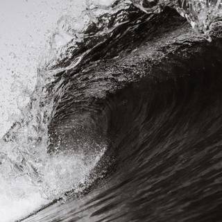 Black waves 4k wallpaper