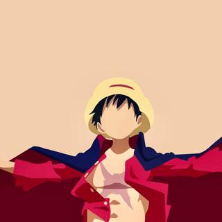 One Piece minimalist 4k wallpaper