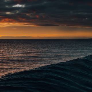 Black waves 4k wallpaper