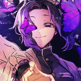 Purple cartoon 4k wallpaper