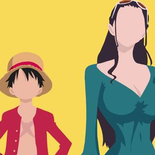 One Piece minimalist 4k wallpaper