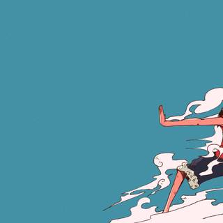 One Piece minimalist 4k wallpaper