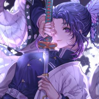 Purple cartoon 4k wallpaper