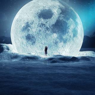 Phone 4k moon wallpaper