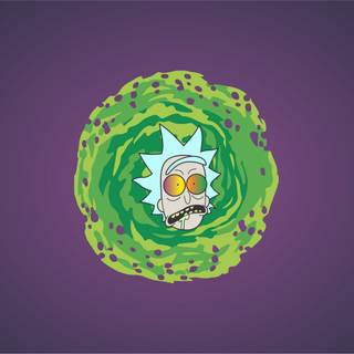 Purple cartoon 4k wallpaper