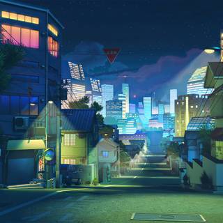 Street anime 4k wallpaper