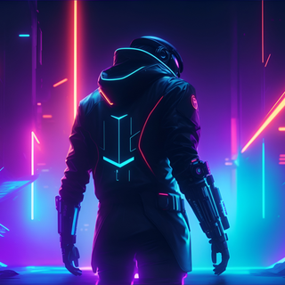 Purple cartoon 4k wallpaper