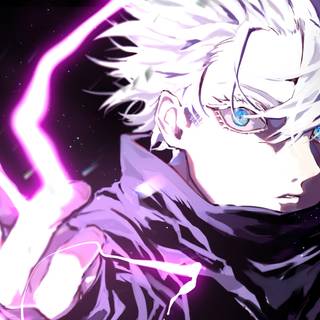 Purple cartoon 4k wallpaper