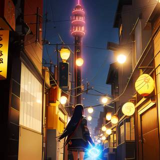 Street anime 4k wallpaper