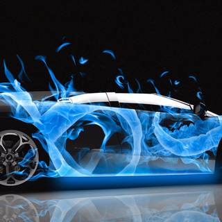 4k car neon wallpaper