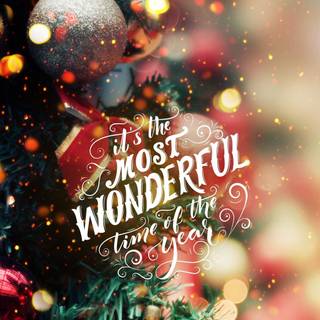 iPhone 14 Christmas border wallpaper