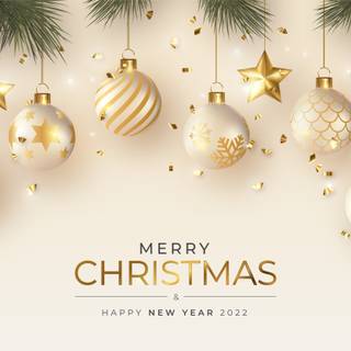 Happy Christmas 4k wallpaper