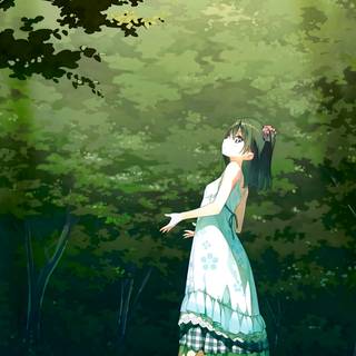 Anime 4k green wallpaper