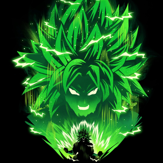 Anime 4k green wallpaper