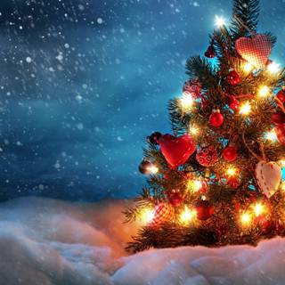 Happy Christmas 4k wallpaper