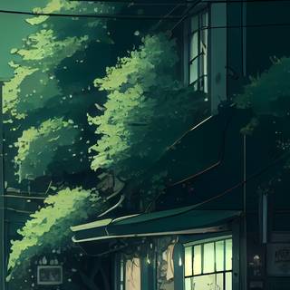 Anime cottage wallpaper