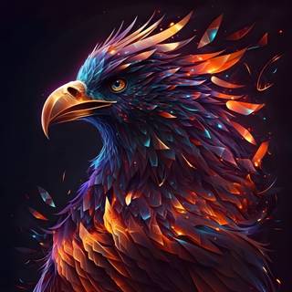 Phoenix bird 4k wallpaper