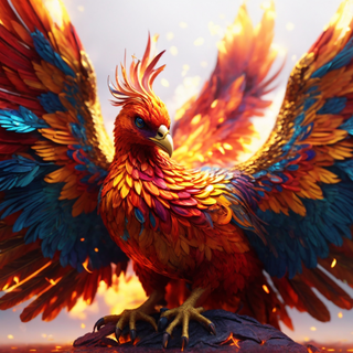 Phoenix bird 4k wallpaper