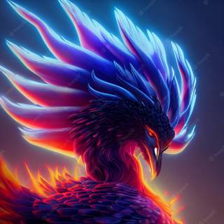Phoenix bird 4k wallpaper