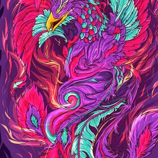 Phoenix bird 4k wallpaper