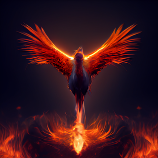 Phoenix bird 4k wallpaper