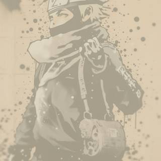 Kakashi graffiti wallpaper