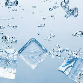 3D ice cube wallpaper