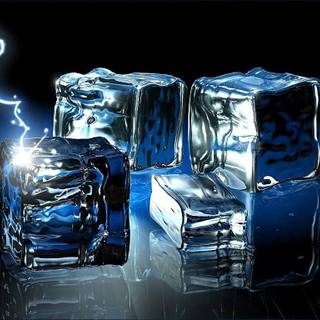 3D ice cube wallpaper