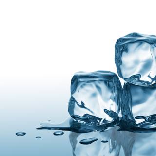3D ice cube wallpaper