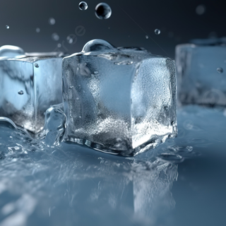 3D ice cube wallpaper
