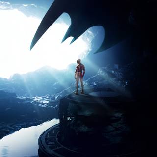 The Flash 2023 logo wallpaper