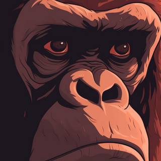 Cartoon gorilla wallpaper