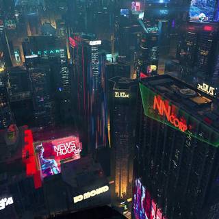 Cyberpunk theme wallpaper