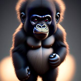 Cartoon gorilla wallpaper