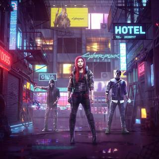 Cyberpunk theme wallpaper