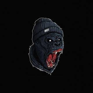 Cartoon gorilla wallpaper