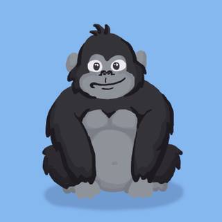 Cartoon gorilla wallpaper