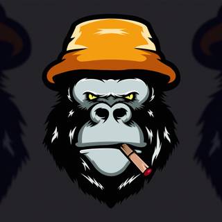 Cartoon gorilla wallpaper