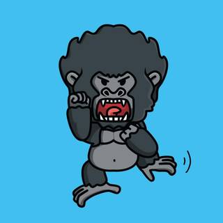 Cartoon gorilla wallpaper