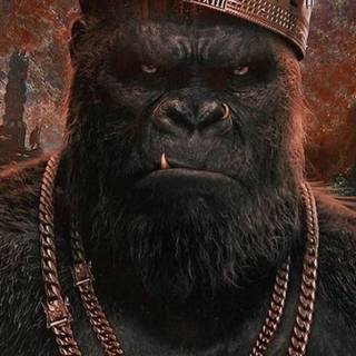 Cartoon gorilla wallpaper