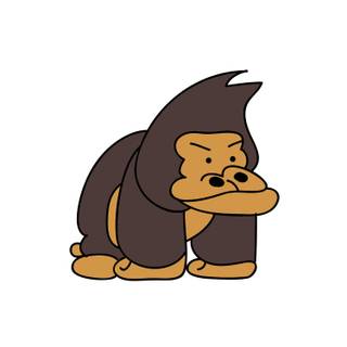 Cartoon gorilla wallpaper
