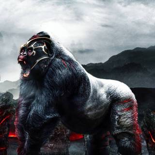 Cartoon gorilla wallpaper