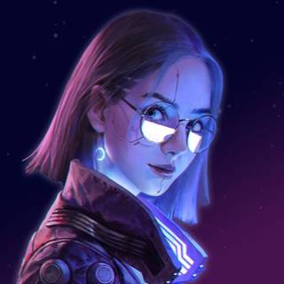 Cyberpunk theme wallpaper