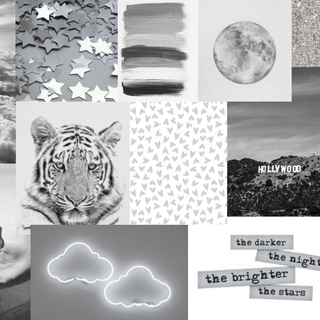 Aesthetic desktop grey wallpaper