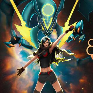 Zinnia Pokémon phone wallpaper