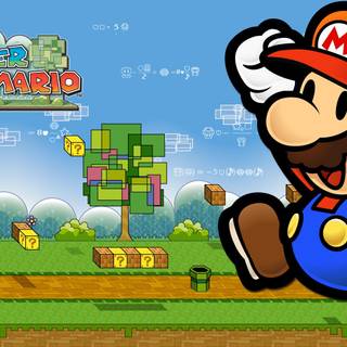 Sonic and Mario computer wallpaper