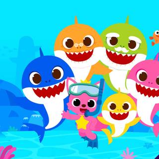 Baby Shark birthday wallpaper