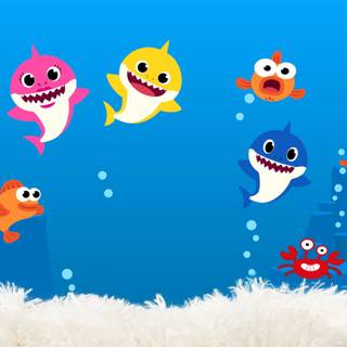 Baby Shark birthday wallpaper