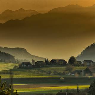 Twilight autumn wallpaper