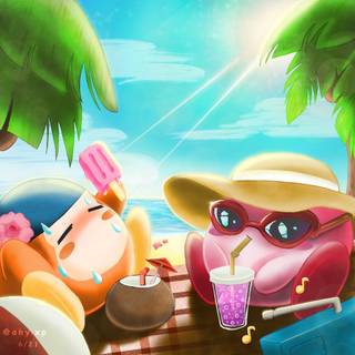 Summer Kirby wallpaper